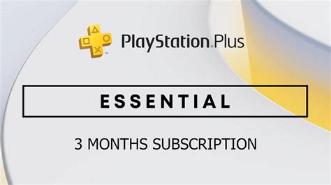 PlayStation Plus Essential 3 Months Subscription US Buy Cheap On