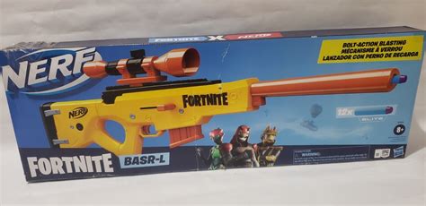 Nerf Fortnite BASR L Bolt Action Clip Fed Blaster Includes Removable