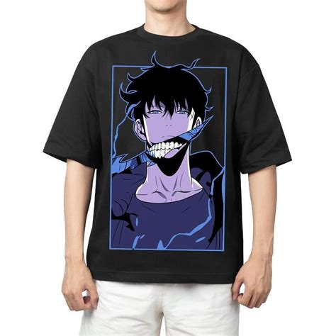 Solo Leveling Jin Woo 2 Anime Half Sleeve Tshirt For Man Sung Jin Woo Solo Leveling Unisex