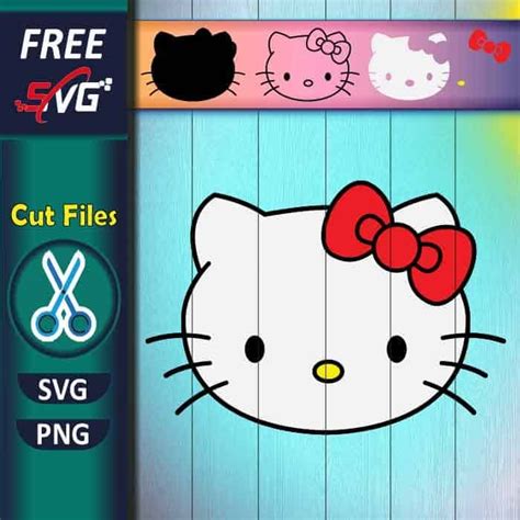 free svg hello kitty - Cut files for Cricut and Silhouette