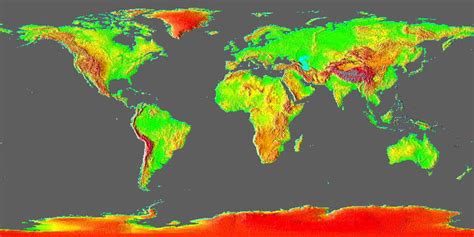 Earthguide Basemaps Surface Relief Land Only