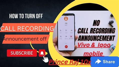 How To Call Recording Announcement Off In Vivo Iqoo Mobile Phone