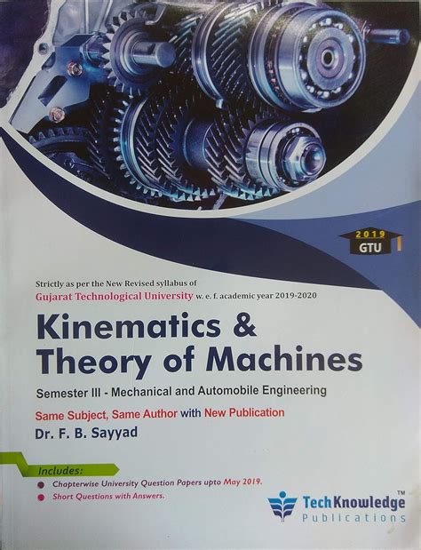 Kinematics Theory Of Machines DR F B SAYYAD Amazon In Books