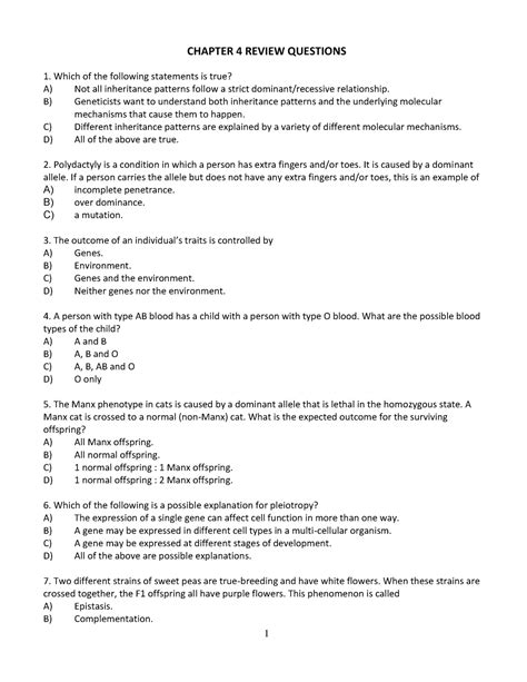 Chapter 4 Review Questions 1 CHAPTER 4 REVIEW QUESTIONS Which Of The