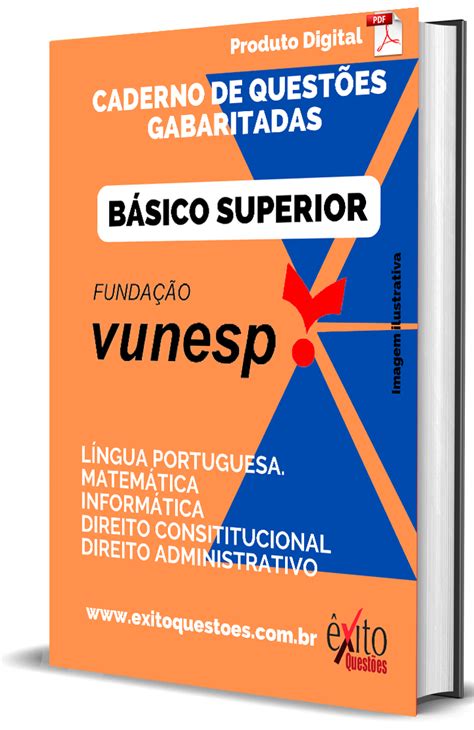 Caderno De Quest Es Gabaritadas B Sico Superior Vunesp Xito