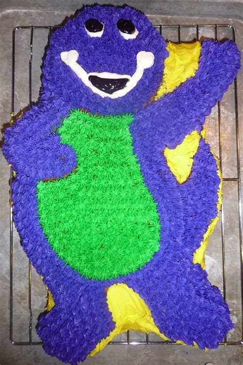 Barney 1st Birthday Cake Kids Party Themes Kids Party 1st Birthday Cake