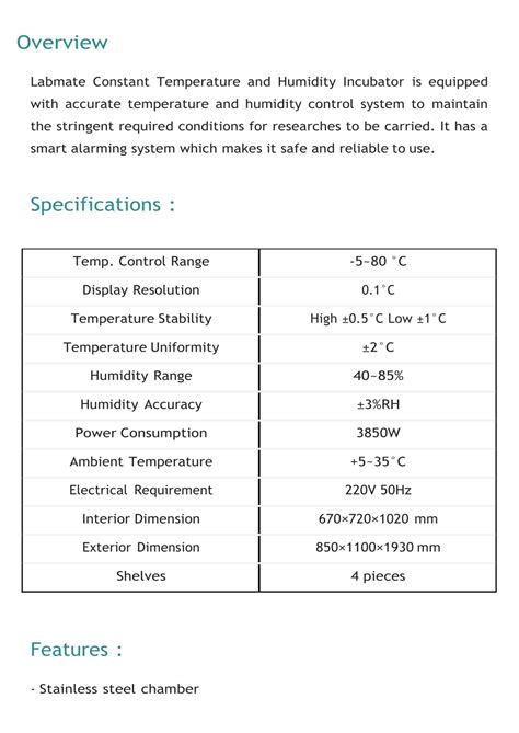 Ppt Constant Temperature And Humidity Incubator Lmth A Powerpoint