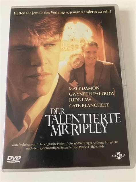 Der Talentierte Mr Ripley Dvd Matt Damon Gwyneth Paltrow Kaufen