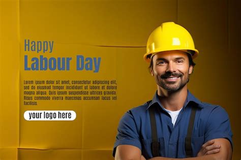 Premium Psd Happy Labour Day