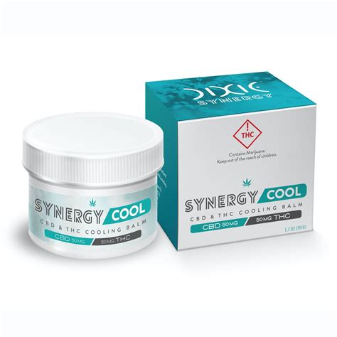 Dixie Brands Synergy Cool 1 1 Cbd And Thc Cooling Balm 100mg Leafly