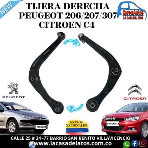 TIJERA DERECHA PEUGEOT 206 207 307 CITROEN C4