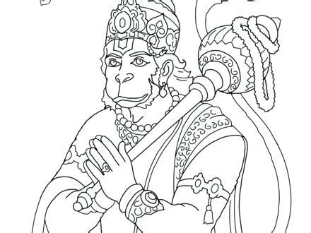 Bal Hanuman Coloring Pages Colorin