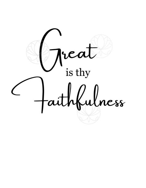 Great Is Thy Faithfulness Scripture Svg File T Shirt Files Religious Bible Verses Cricut Files