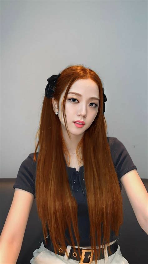 Jisoo Natural Hair Styles, Long Hair Styles, Ginger Hair, Blackpink ...