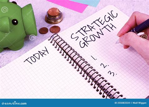 Handwriting Text Strategic Growthcreate Plan Or Schedule To Increase