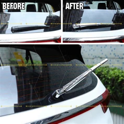 Perodua Chrome Rear Window Wiper Blade Krum Ala Arm Cover Viva Alza