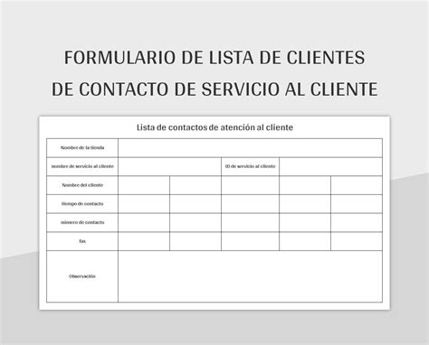 Modelo Excel De Lista De Contatos