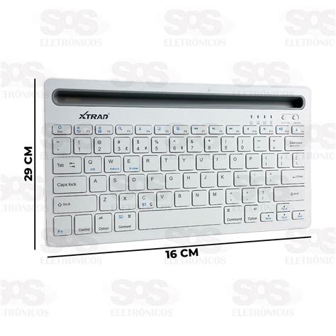 Teclado Ultra Fino Sem Fio Dual Connect Xtrad HK8890