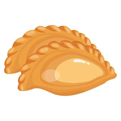 Premium Vector Fried Pie Food Vector Illustration