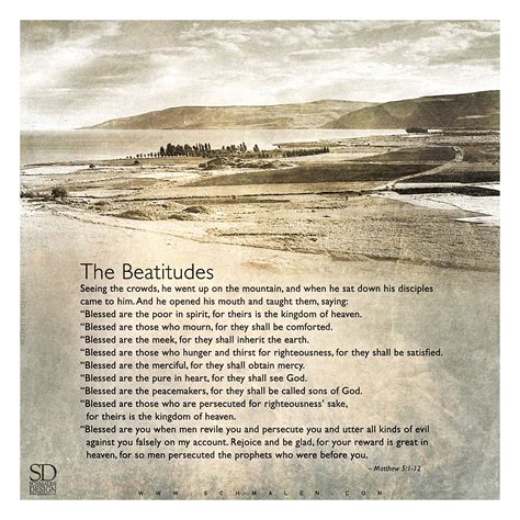 The Beatitudes Matthew 5 1 12 Bible