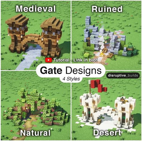 Here are 4 Gate Designs my friend and I made! (YT Tutorial in comments ...