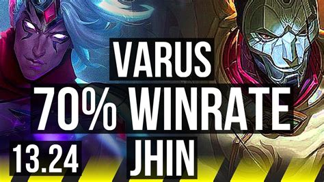 VARUS Xerath Vs JHIN Rell ADC 70 Winrate 11 5 14 KR