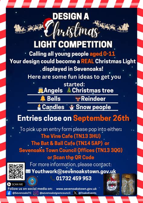 Competition To Design A Christmas Light For Sevenoaks For Age Up To