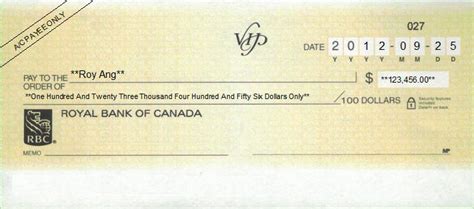 Void Cheque Rbc