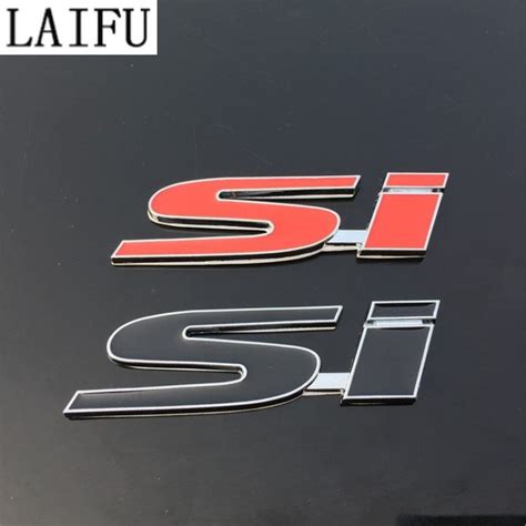 Laifu X Metal Si Logo Car Emblem Badge Sticker Decal Honda Civic