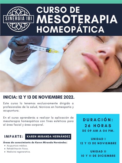 Curso Mesoterapia Homeopática Pdf Medicina Ciencias De La Salud