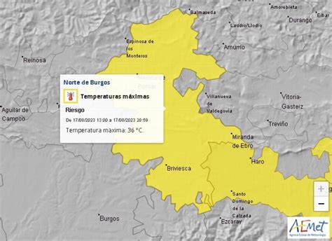 Aviso Amarillo En El Norte De La Provincia Por Temperaturas Que Podr An