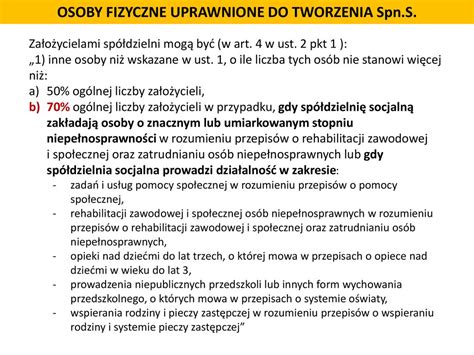 Nowelizacja Ustawy O Sp Dzielniach Socjalnych Ppt Pobierz