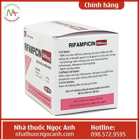 Thuốc Rifampicin 300mg Mekophar có tác dụng gì giá bao nhiêu