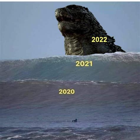 Saw the wave meme...added our boy... : r/GODZILLA