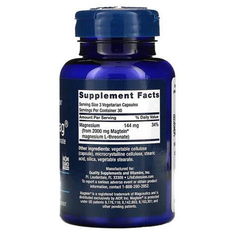 Купить Neuro-Mag Magnesium L-Threonate (L-треонат магния, Magtein) 90 ...