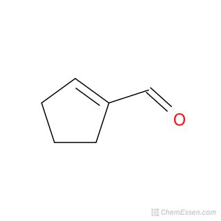 1-cyclopentene-1-carbaldehyde Structure - C6H8O - Over 100 million ...