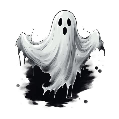 Premium AI Image | HandDrawn Ghostly Figures Haunting Charm