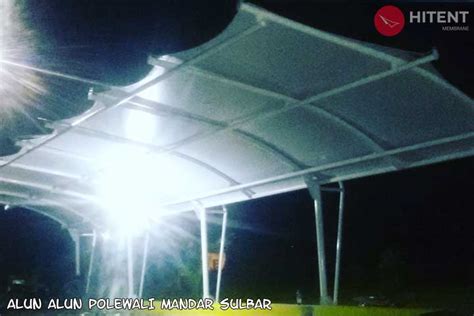 Model Atap Tenda Membrane Modern Untuk Shelter Parkir Hitent