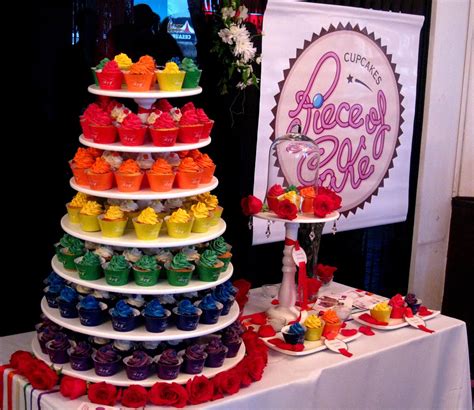 Gay Pride Rainbow Cupcake Tower Piece Of Cake Cupcakes Flickr