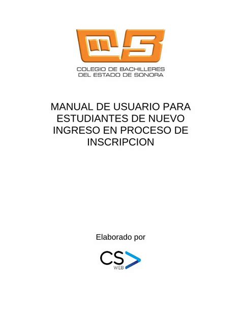 PDF MANUAL DE USUARIO PARA ESTUDIANTES DE NUEVO INGRESO PDF