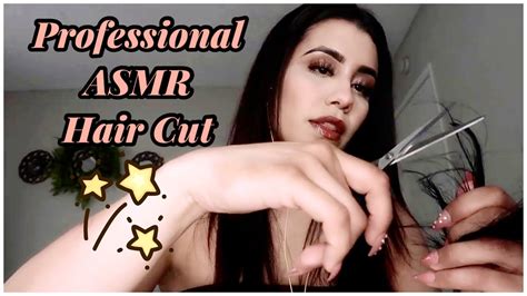 Asmr Relaxing Haircut And Hair Brushing Tingly Spraying And Scissor