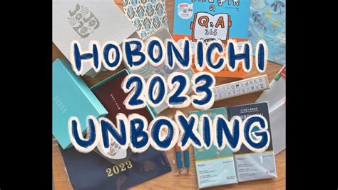 Hobonichi Unboxing Youtube