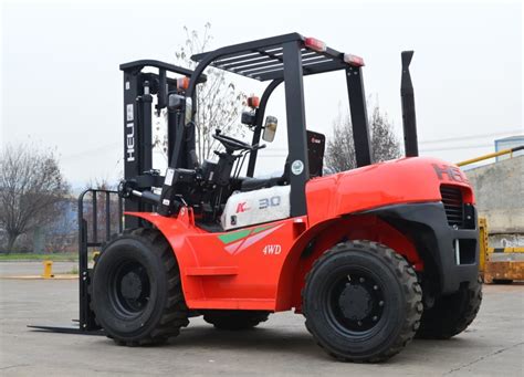 Heli Ton Ton Wd Rough Terrain Forklift With Japan Engine Off