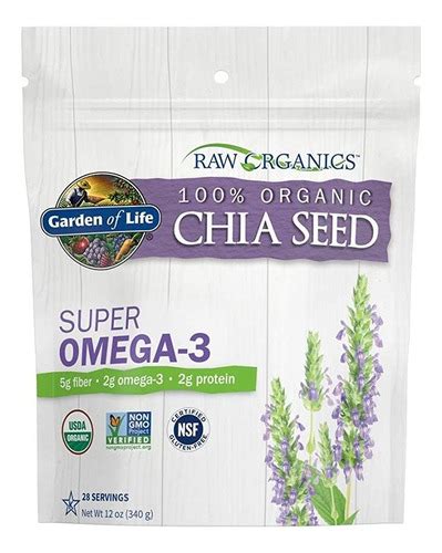 Garden Of Life Semillas De Chía Orgánicas Omega 3 Sup Envío Gratis