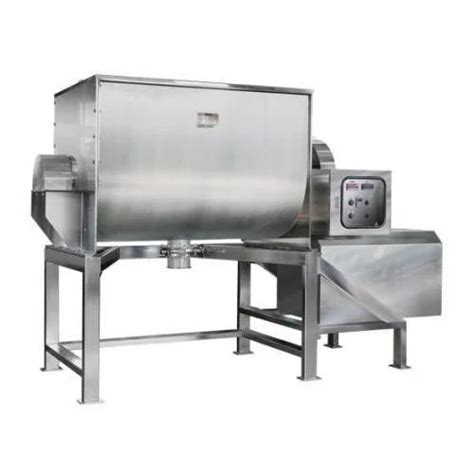 Stainless Steel Industrial Ribbon Blender Mixer Capacity 100 200 Kg