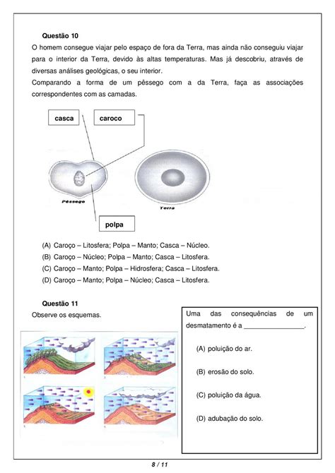 Atividades Sobre O Planeta Terra - 6o Ano Com Gabarito
