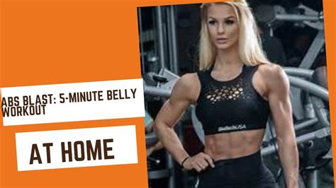 Quick Abs Blast Minute Belly Workout At Home Youtube