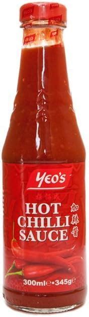 Yeo S Hot Chilli Sauce 345g Amazon Co Uk Grocery