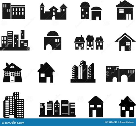 Architecture Icons Royalty Free Stock Photos Image