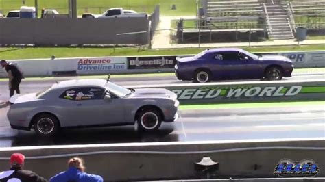 Challenger Srt Super Stock Drag Races Other Hellcats Camaro Srt 4